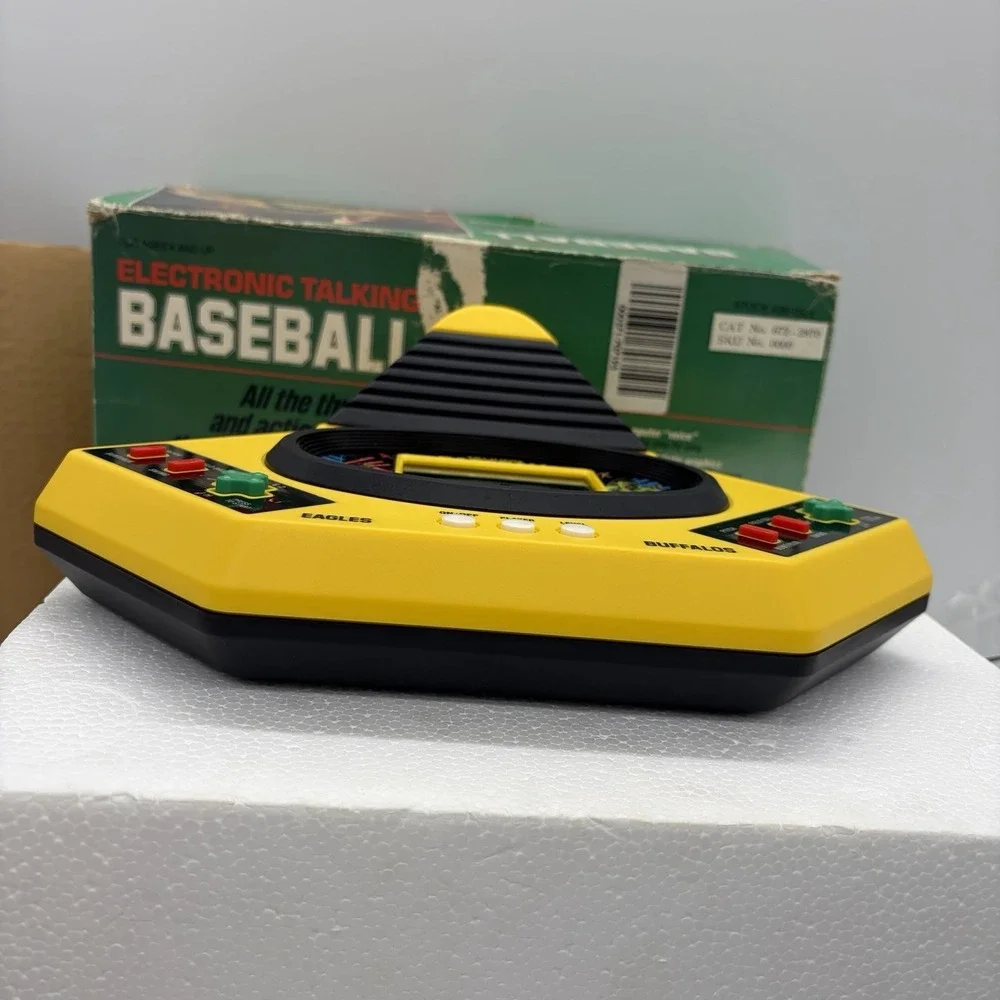 Vintage 1986 Talking Play By Play Baseball Vtech Electronic Game WORKS w/ Box